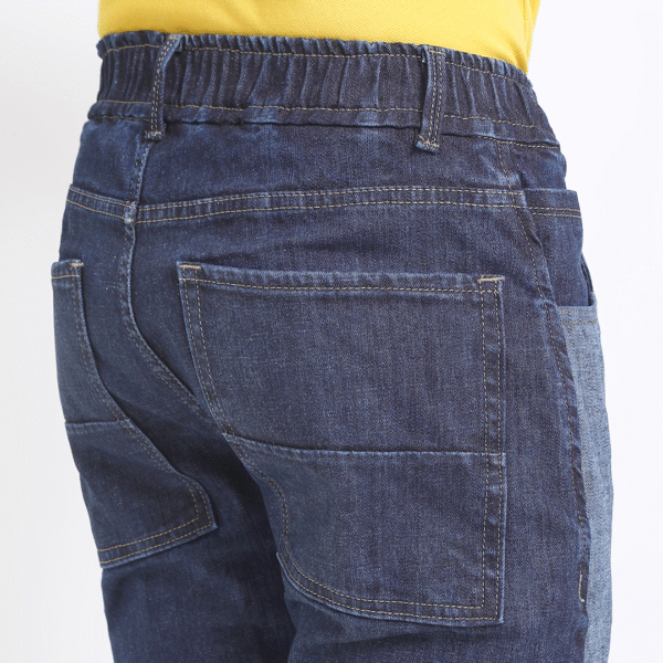 DARK BLUE CARR0T FIT JEAN TEDDY 4791-2
