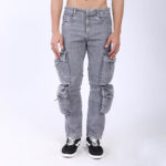 GREY BAGGY CARGO FIT JEAN 4810-1