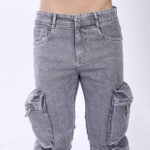 GREY BAGGY CARGO FIT JEAN 4810-1