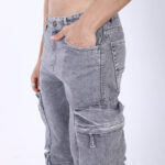 GREY BAGGY CARGO FIT JEAN 4810-1
