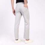LIGHT GREY STRIPE LINEN PANTS 4916-4