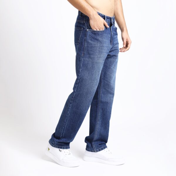 MID BLUE BAGGY FIT JEAN TEDDY 4752-1