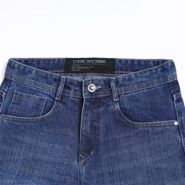 MID BLUE BAGGY FIT JEAN TEDDY 4752-1