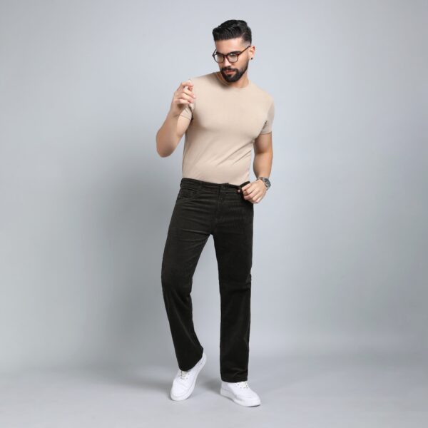 MILLITARY OLIVE CORDUROY PANTS 4770-6