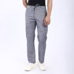 DARK GREY STRIPE LINEN PANTS 4916-10