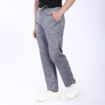 DARK GREY STRIPE LINEN PANTS 4916-10