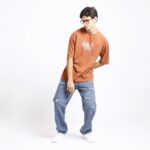 LIGHT BLUE BAGGY FIT DISTRESSED JEANS TEDDY 4715-2