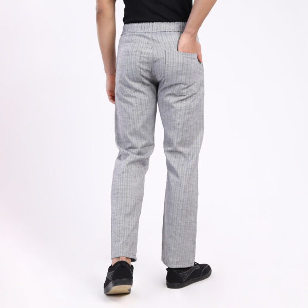 GREY STRIPE LINEN PANTS 4916-5