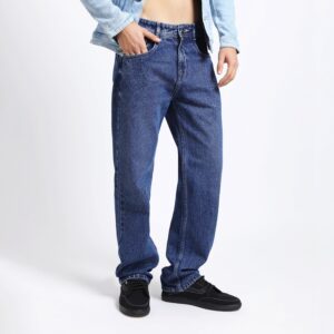 DARK BLUE BAGGY FIT JEAN TEDDY 4721-1