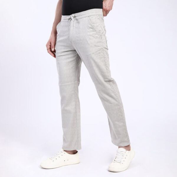 OFF WHITE GREY LINEN PANTS 4916-6