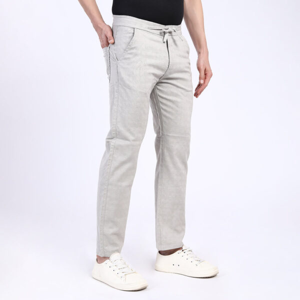 OFF WHITE GREY LINEN PANTS 4916-6