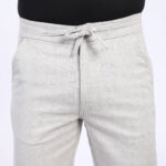 OFF WHITE GREY LINEN PANTS 4916-6