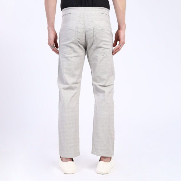 OFF WHITE GREY LINEN PANTS 4916-6