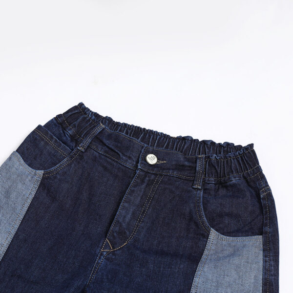 DARK BLUE CARR0T FIT JEAN TEDDY 4791-1
