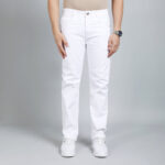 WHITE BAGGI STFIT JEAN TEDDY 4778