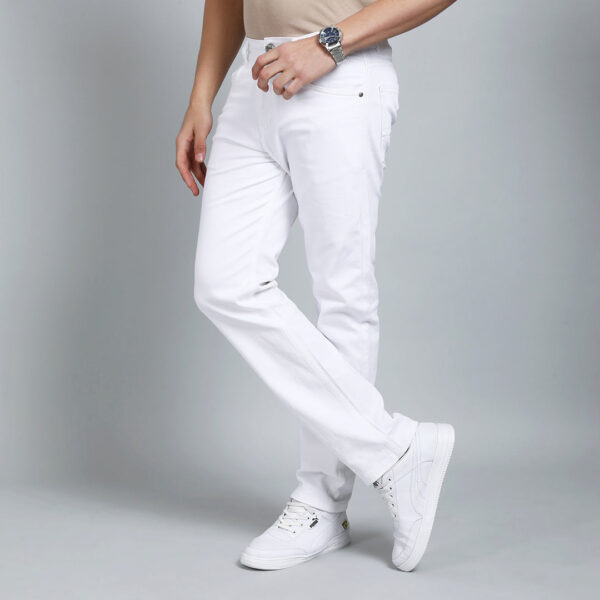 WHITE BAGGI STFIT JEAN TEDDY 4778