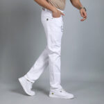 WHITE BAGGI STFIT JEAN TEDDY 4778