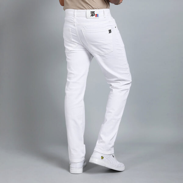 WHITE BAGGI STFIT JEAN TEDDY 4778