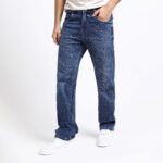 DARK GREY BAGGY FIT JEANS TEDDY 4681-1