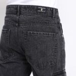 BLACK BAGGY CARGO FIT JEANS 4726-1