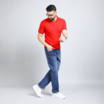 MID BLUE BAGGY FIT JEAN TEDDY 4677-2