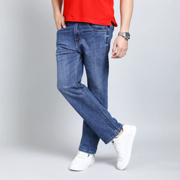 MID BLUE BAGGY FIT JEAN TEDDY 4677-2