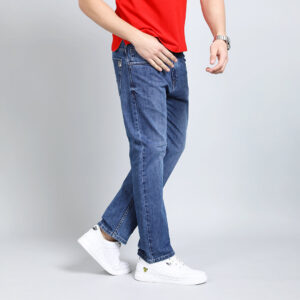 MID BLUE BAGGY FIT JEAN TEDDY 4677-2