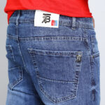 MID BLUE BAGGY FIT JEAN TEDDY 4677-2