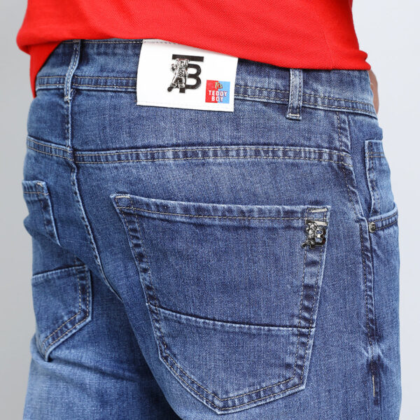MID BLUE BAGGY FIT JEAN TEDDY 4677-2