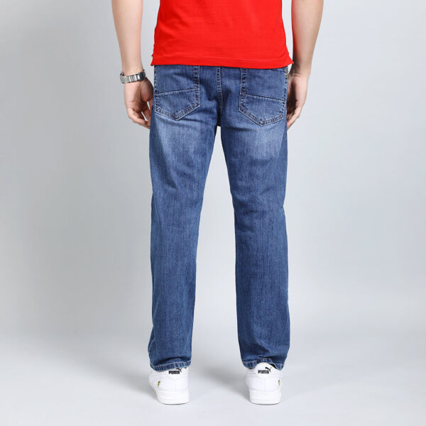 MID BLUE BAGGY FIT JEAN TEDDY 4677-2