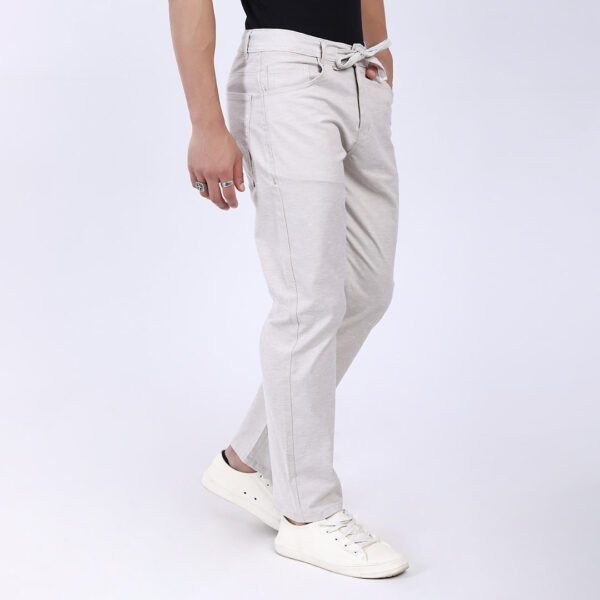 LIGHT GREY LINEN PANTS 4913-7