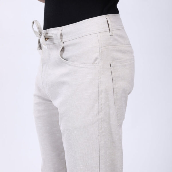 LIGHT GREY LINEN PANTS 4913-7
