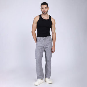 GREY LINEN PANTS 4913-3