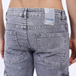 LIGHT GREY BAGGY CARGO FIT JEAN OVERDYED 4815-1
