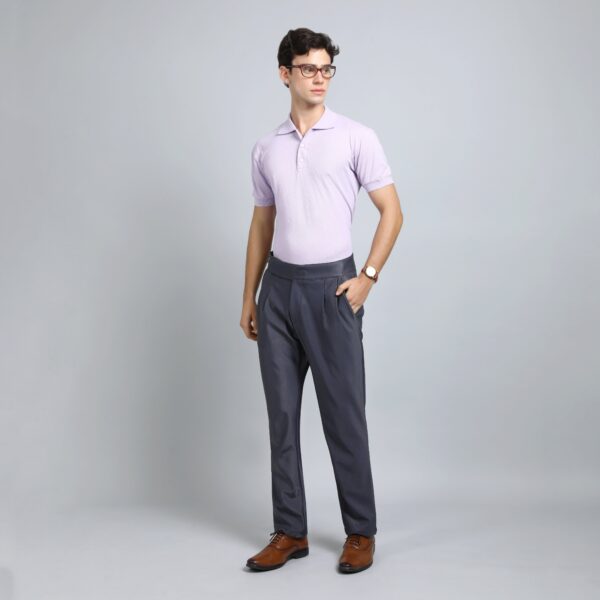 ULIMATE GREY SLIM  FIT GURKHA TROUSERS 4798-2