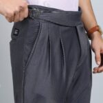 ULIMATE GREY SLIM  FIT GURKHA TROUSERS 4798-2