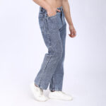 BLUE BAGGY FIT JEAN TEDDY 4901-2