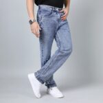 LIGHT BLUE BAGGY FIT JEAN TEDDY 4721-2