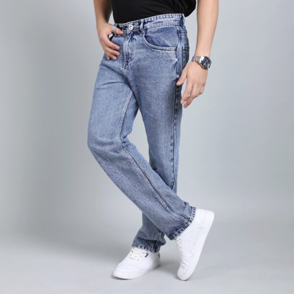 LIGHT BLUE BAGGY FIT JEAN TEDDY 4721-2