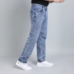 LIGHT BLUE BAGGY FIT JEAN TEDDY 4721-2