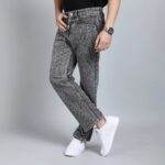 LIGHT GREY BAGGY FIT JEAN TEDDY 4753-2