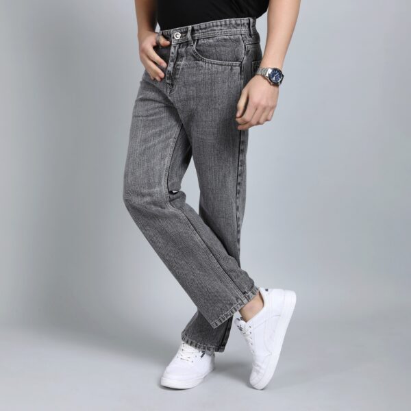 LIGHT GREY BAGGY FIT JEAN TEDDY 4753-2