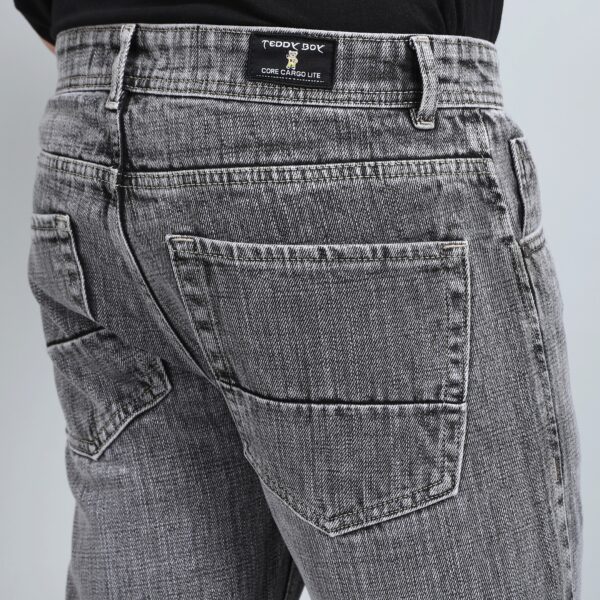 LIGHT GREY BAGGY FIT JEAN TEDDY 4753-2