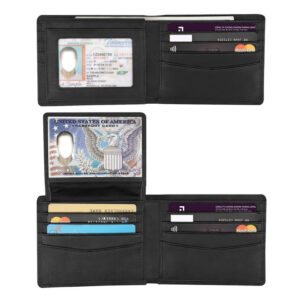 Cross-border multi-card short loose-leaf wallet men's over-migration RFID anti-theft brush leather clip leather men's wallet