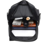 Cross-border Amazon British Vintage Soft PU Leather Backpack Casual Large Capacity Travel Belt Buckle Backpack