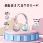 Cross-border new cartoon children's headphones, over-ear bluetooth headphones, wireless music headphones, 85dB decibel headphones