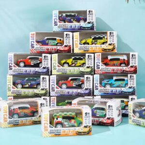 Metal pull back car toy boy student child puzzle mini racing model kindergarten small gifts