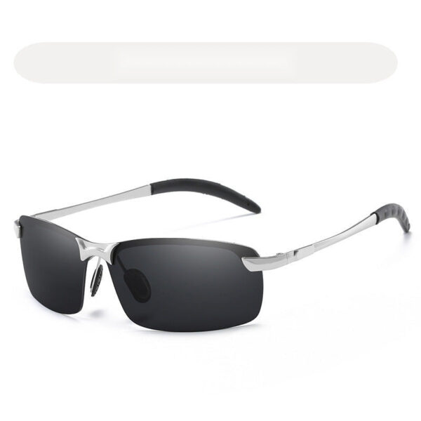 Trendy Half-Frame Color-Changing Sunglasses