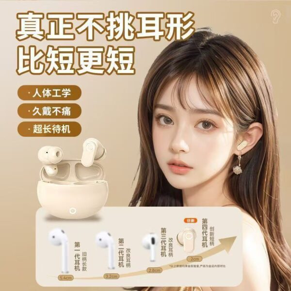 [Berlin Voice] wireless bluetooth headset semi-in-ear 2025 new running sports noise reduction ultra-long battery life