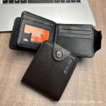 Amazon hot sale men's short wallet buckle multi-card driver's license integrated business youth new wallet trend